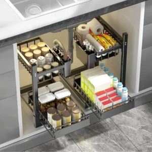 2-Tier Pull-Out Spice Rack
