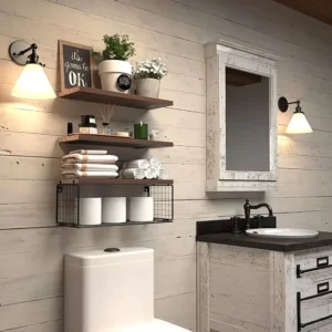 Wall-Mounted Floating Shelves