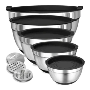 8-Piece Stainless Steel Mixing Bowls