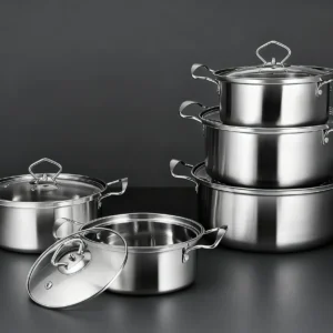 15-Piece Stainless Cookware Set