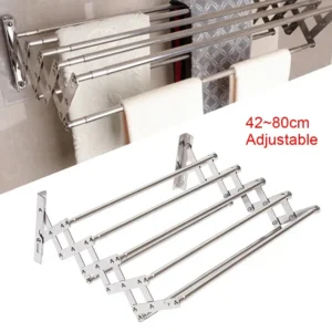 Adjustable Wall-Mounted Laundry Rack